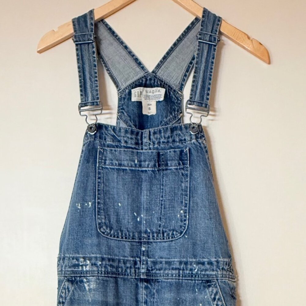 GAP 1969, Boyfriend Fit, Distressed Overalls, Size S